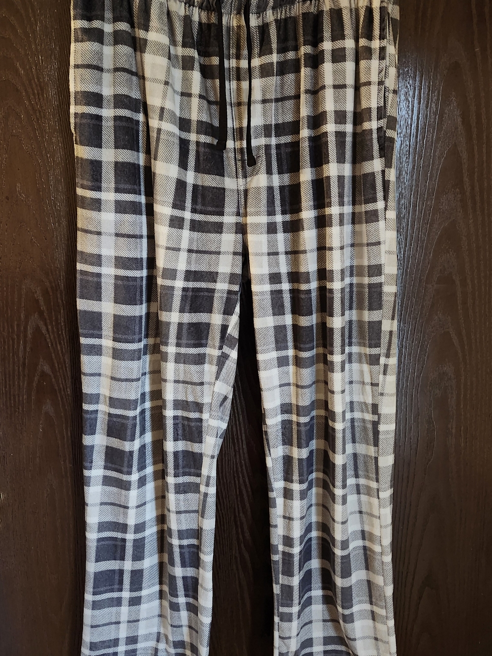 Vintage Black & White Plaid Pajama